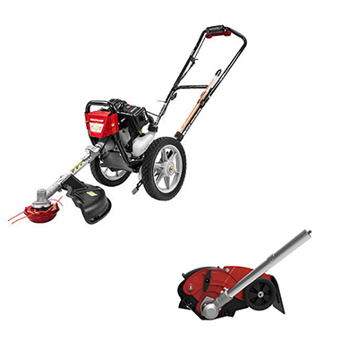 Wheeled String Trimmer With Edger Kit