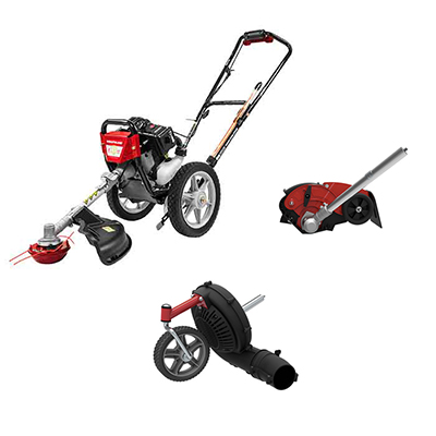 Wheeled String Trimmer With Edger And Blower Kit