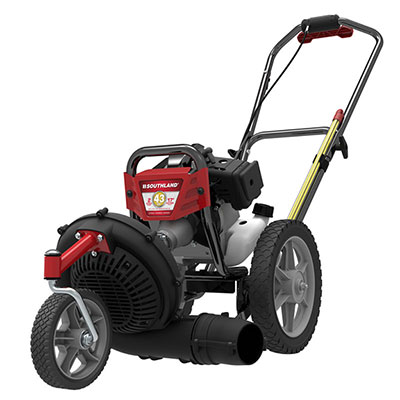 Wheeled String Trimmer Mower with Blower Attachment